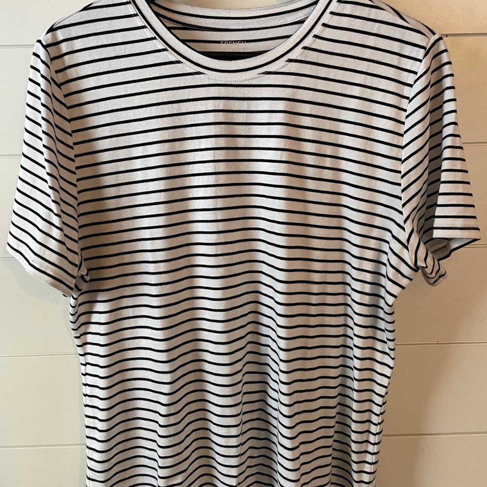 French Laundry Monochrome Striped Short Sleeve Tee